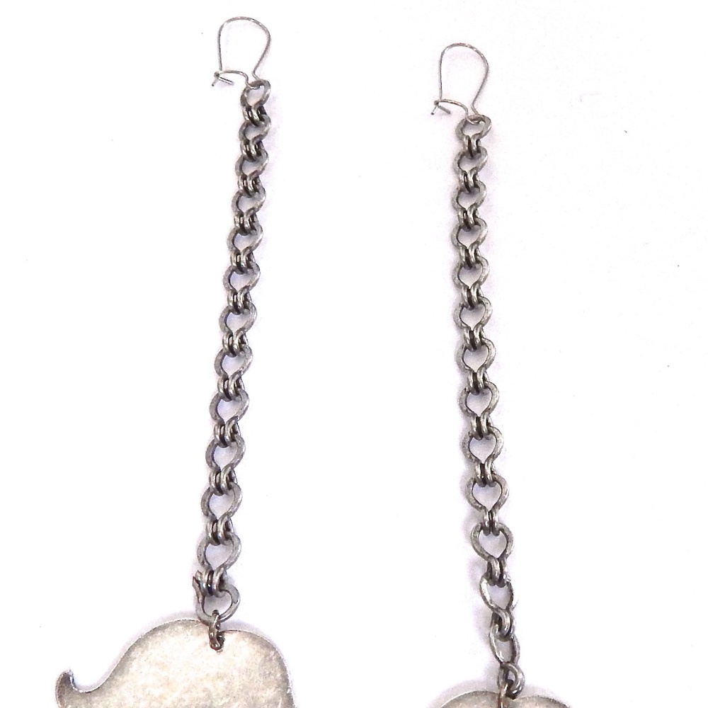MUSTACHES RIDES SILVER MINI EARRINGS - Picture 3 of 3